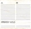 Compact Cassette Embassy Gold 90 Type I Normal 1988 Canada
