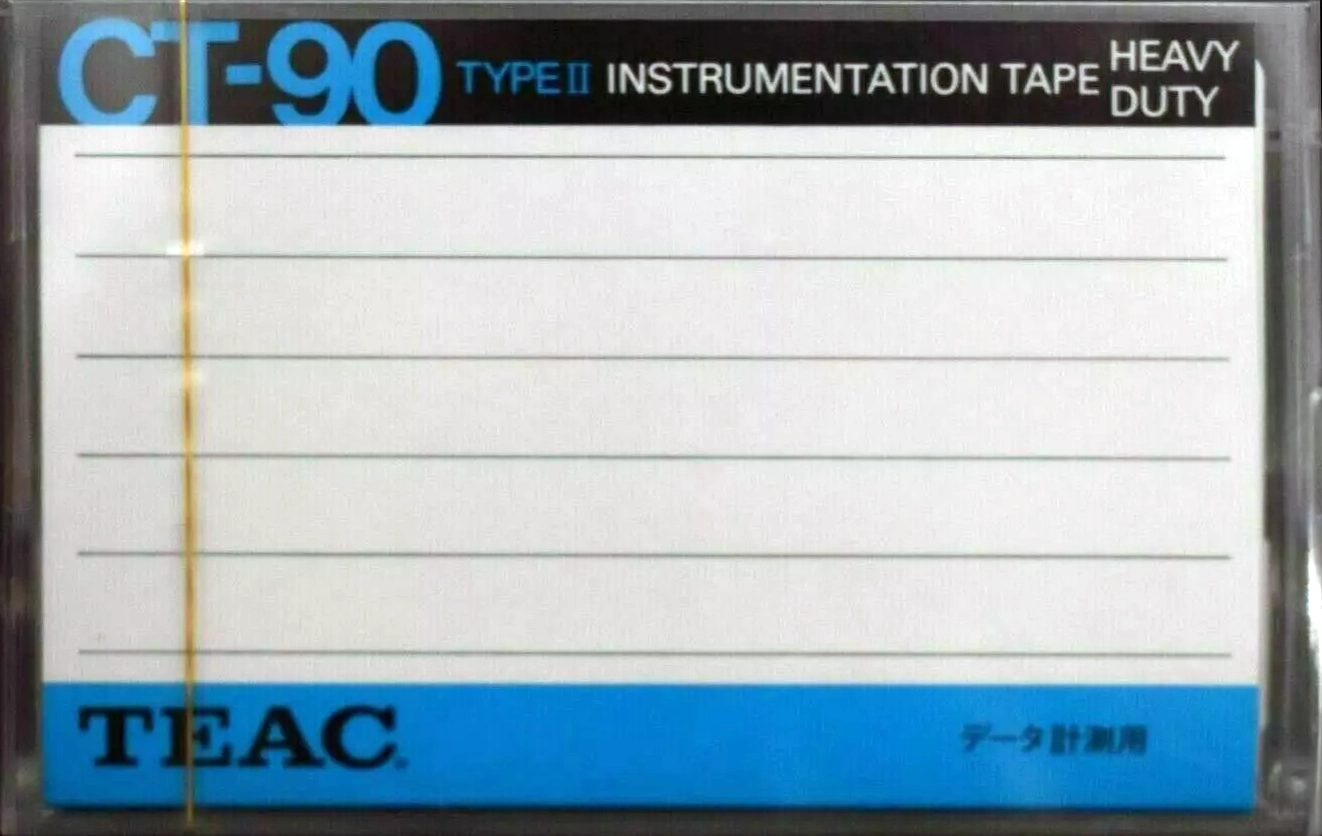 Compact Cassette Teac 90 "CT Instrumentation Tape Heavy Duty" Type II Chrome 1984 Japan