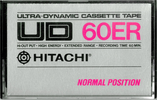 Compact Cassette Hitachi UD 60 "C60ER" Type I Normal 1977 Europe
