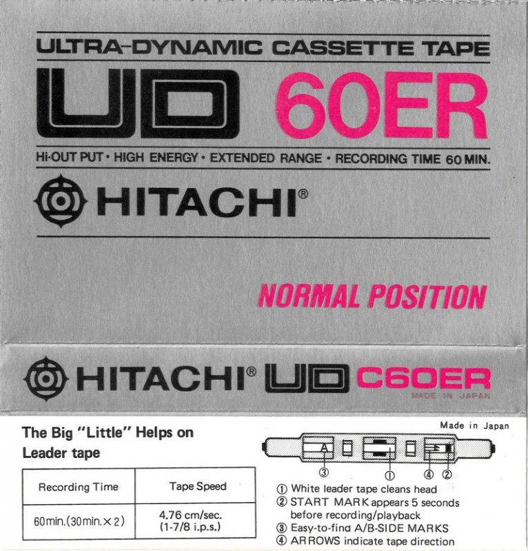 Compact Cassette: Maxell / Hitachi Hitachi - UD 60