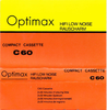 Compact Cassette Optimax 60 Type I Normal 1978 Germany