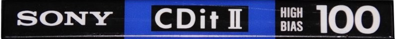 Compact Cassette Sony CDit II 100 Type II Chrome 1990 North America