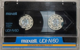 Compact Cassette Maxell UDI-N 60 Type I Normal 1985 Japan