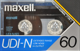 Compact Cassette Maxell UDI-N 60 Type I Normal 1985 Japan