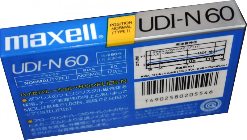 Compact Cassette: Maxell / Hitachi Maxell - UDI-N 60