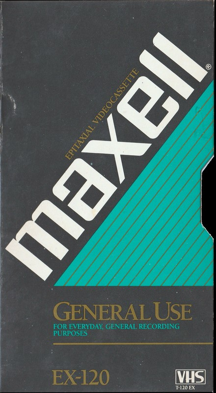 VHS, Video Home System Maxell EX 120 "T-120 EX" Type II Chrome 1988 North America