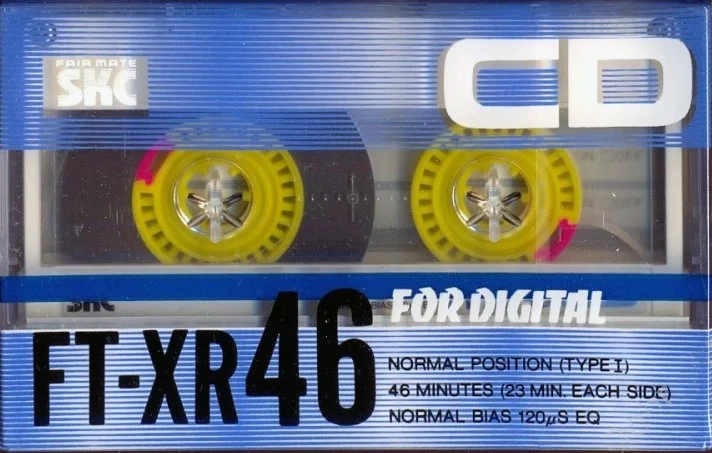 Compact Cassette SKC FT-XR 46 Type I Normal 1988 Japan