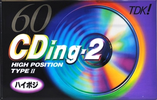 Compact Cassette TDK CDing 2 60 "CD2-60G" Type II Chrome 1996 Japan