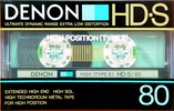 Compact Cassette Denon HD-S 80 Type II Chrome 1985 Japan