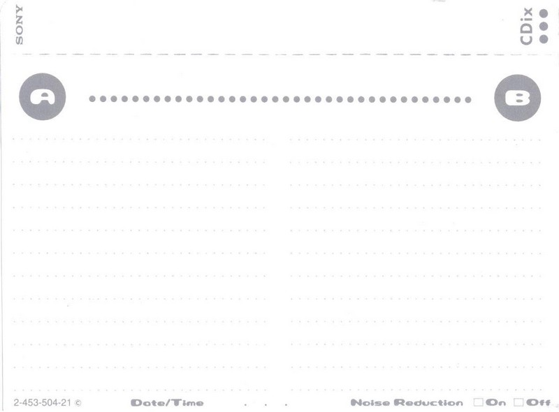 Compact Cassette Sony CDix II 60 "C-60CDX2H" Type II Chrome 2000 Japan