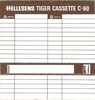 Compact Cassette Hellesens Tiger Cassette 60 "Extra Dynamic" Type I Normal 1979 Europe