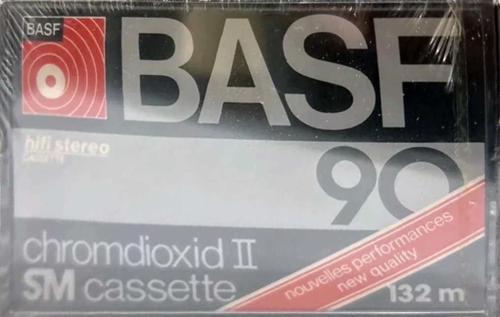 3 pack BASF Chromdioxid II 90 "Profis fahren" Type II Chrome 1979 Germany