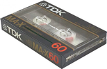 Compact Cassette TDK MA-X 60 "MA-X60" Type IV Metal 1985 Japan