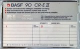 Compact Cassette BASF Chromdioxid Extra II 90 "CR-E II" Type II Chrome 1981 Europe