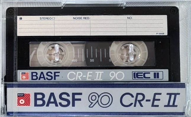 Compact Cassette BASF Chromdioxid Extra II 90 "CR-E II" Type II Chrome 1981 Europe