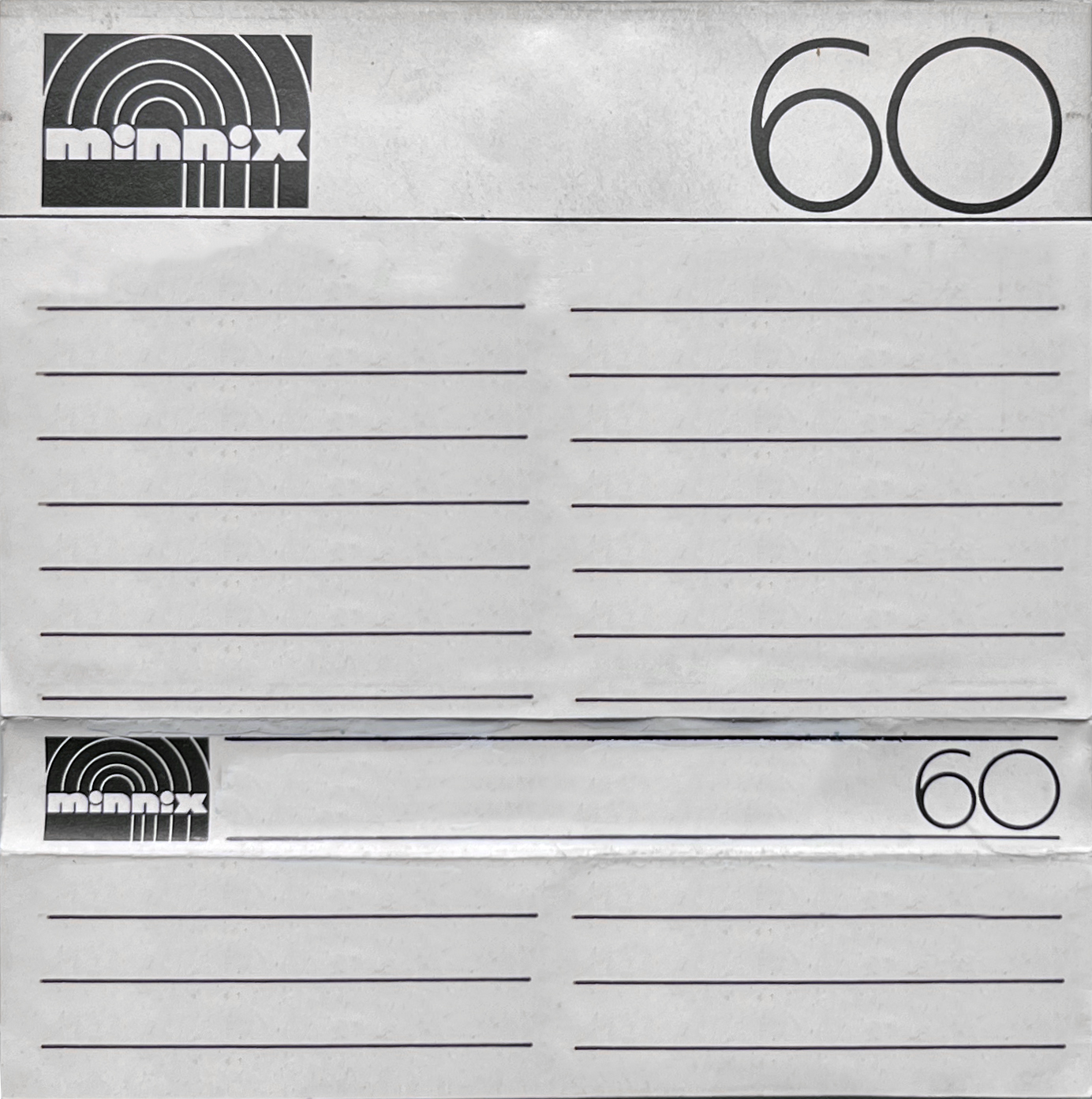 Compact Cassette Minnix 60 Type I Normal Europe