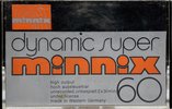 Compact Cassette Minnix 60 Type I Normal Europe