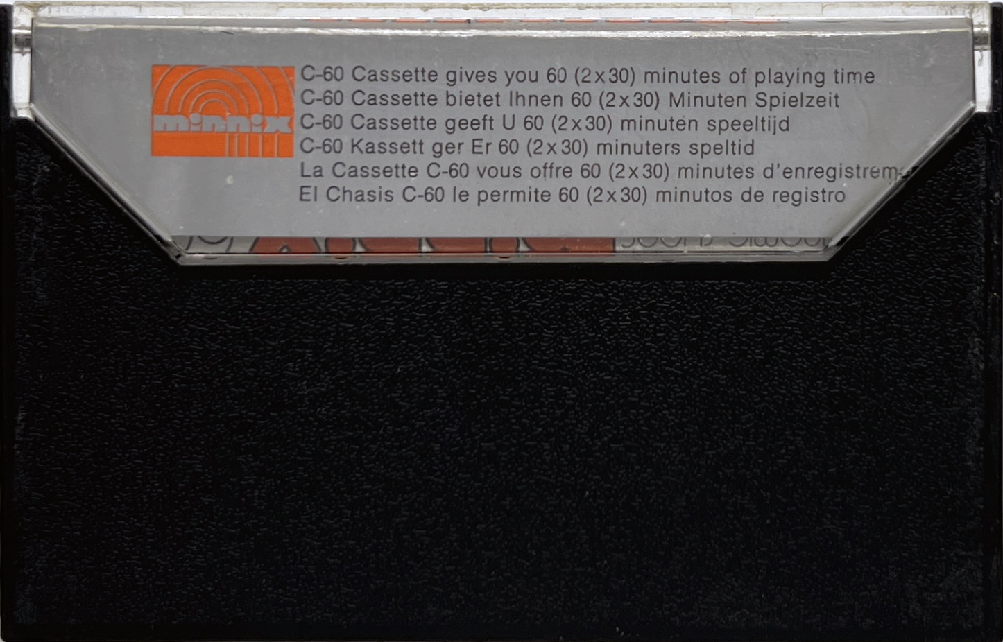 Compact Cassette Minnix 60 Type I Normal Europe