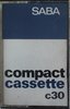 Compact Cassette Saba 30 Type I Normal Germany