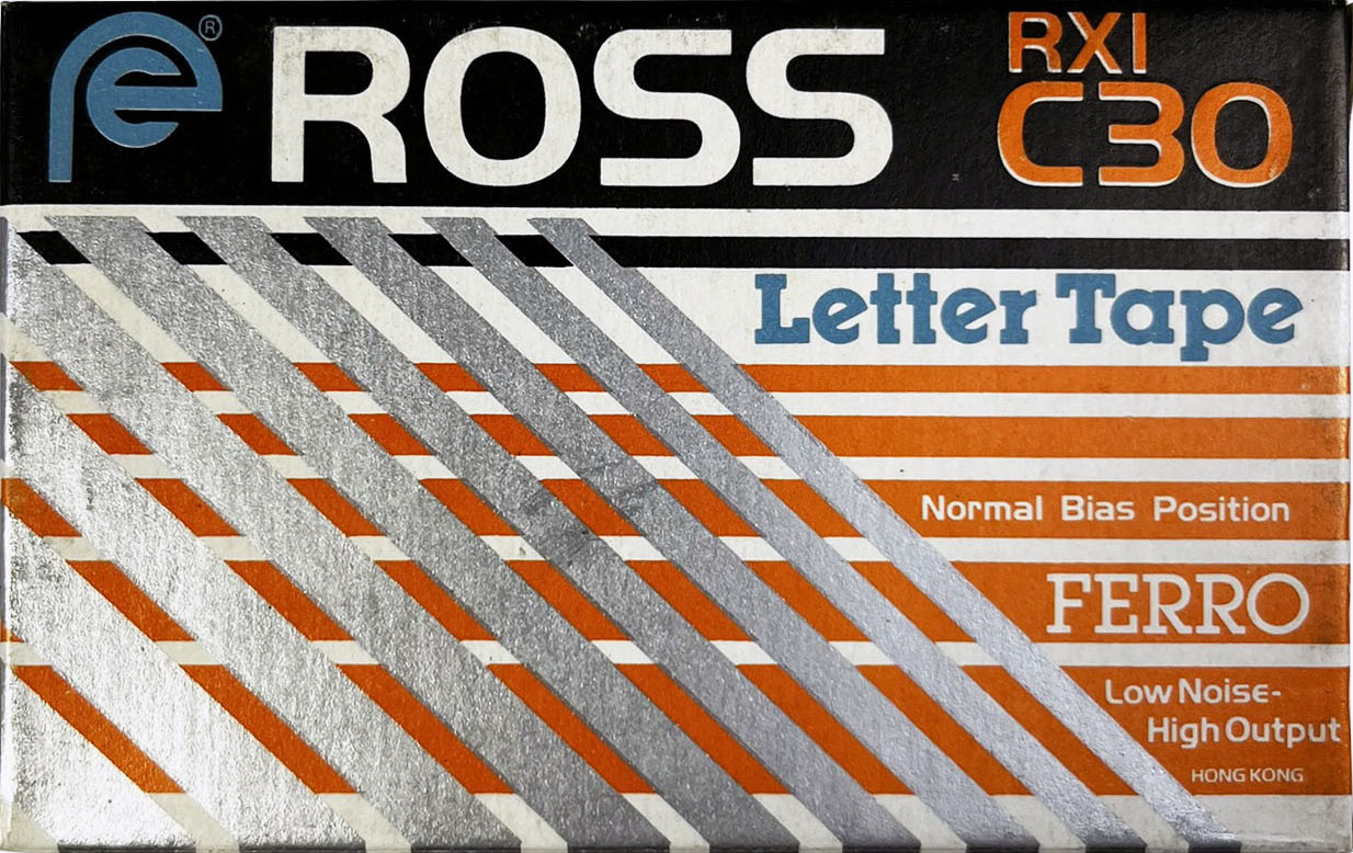 Compact Cassette Ross RX 1 30 "Letter Tape" Type I Normal 1970 USA