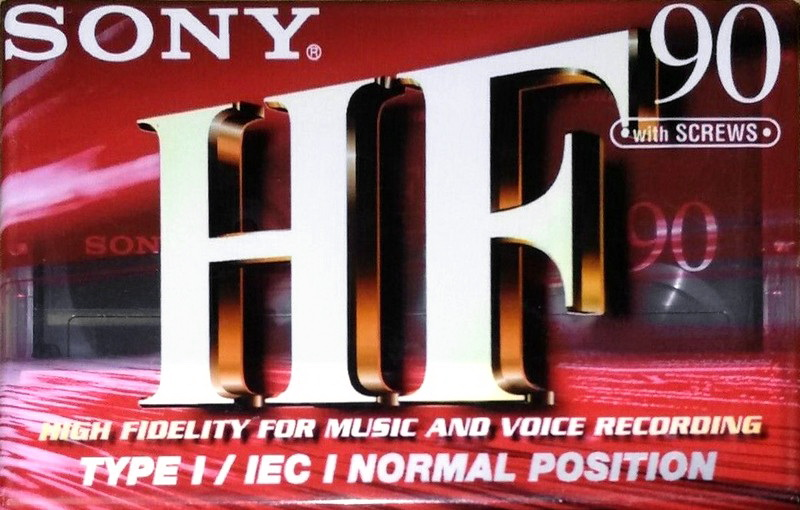 Compact Cassette Sony HF 90 "C-90HFB" Type I Normal 1999 Europe