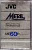 Compact Cassette JVC Metal / ME 60 "ME60P" Type IV Metal 1981 Europe