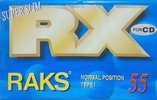Compact Cassette RAKS RX 55 Type I Normal 1993 Europe