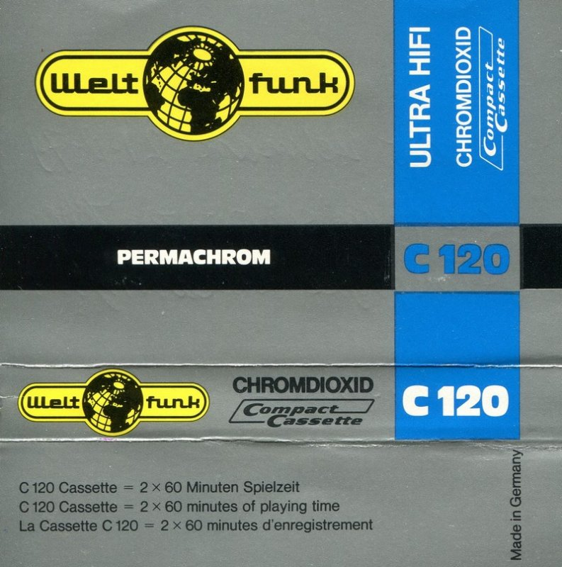 Compact Cassette Weltfunk 120 Type II Chrome 1979 Germany