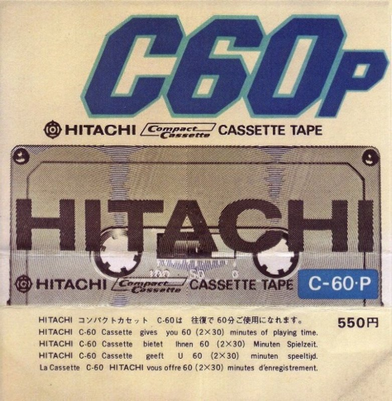 Compact Cassette Hitachi 60 Type I Normal Japan