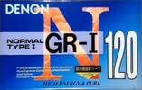 Compact Cassette Denon GR-I 120 "GR-1 120U" Type I Normal 1994 Japan
