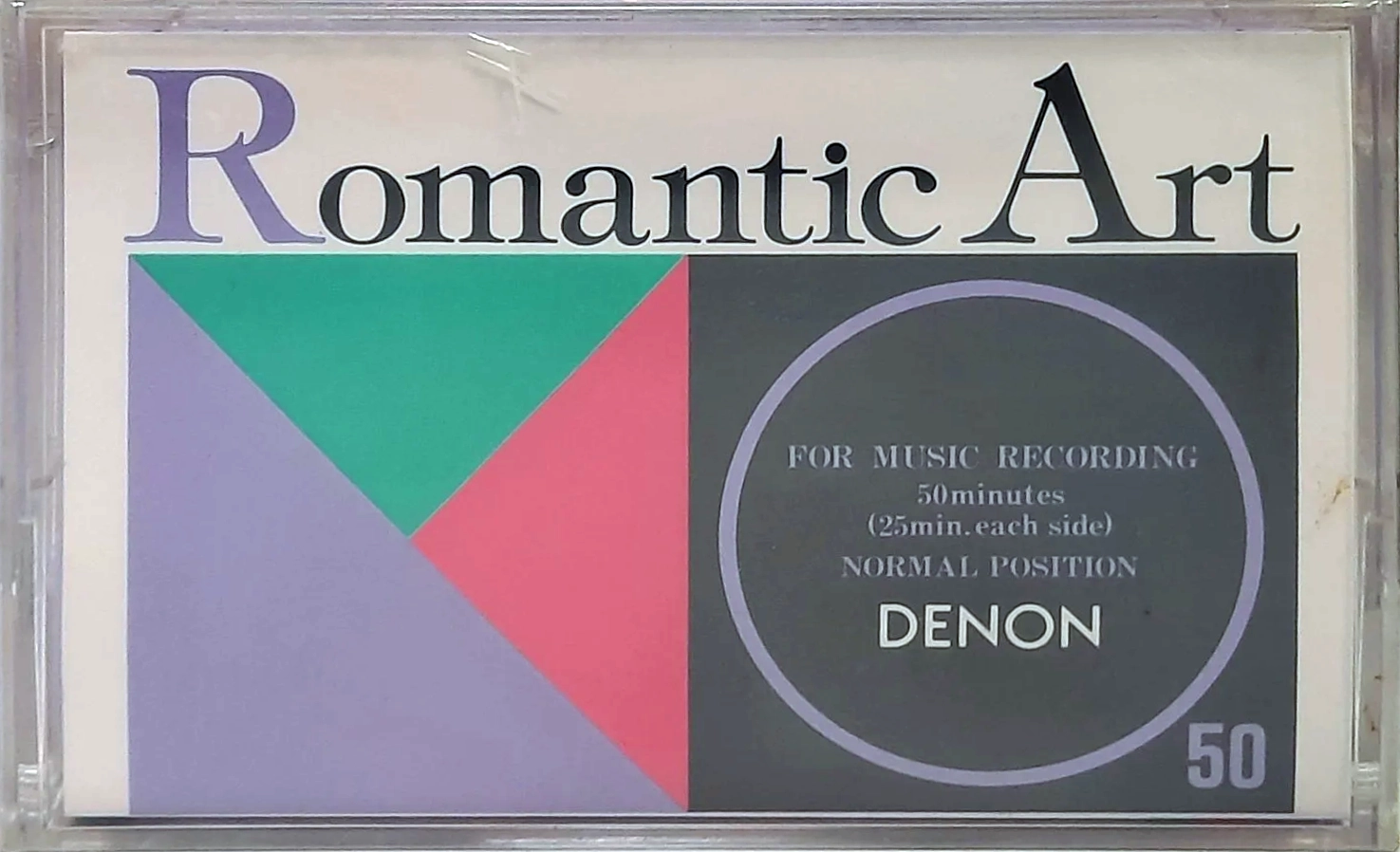 Compact Cassette Denon DX1F 50 "DX1F50P" Type I Normal 1984 Japan