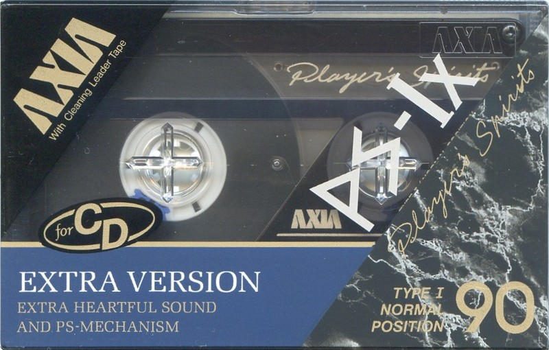 Compact Cassette AXIA PS-Ix 90 "PS-1x90" Type I Normal 1989 Japan