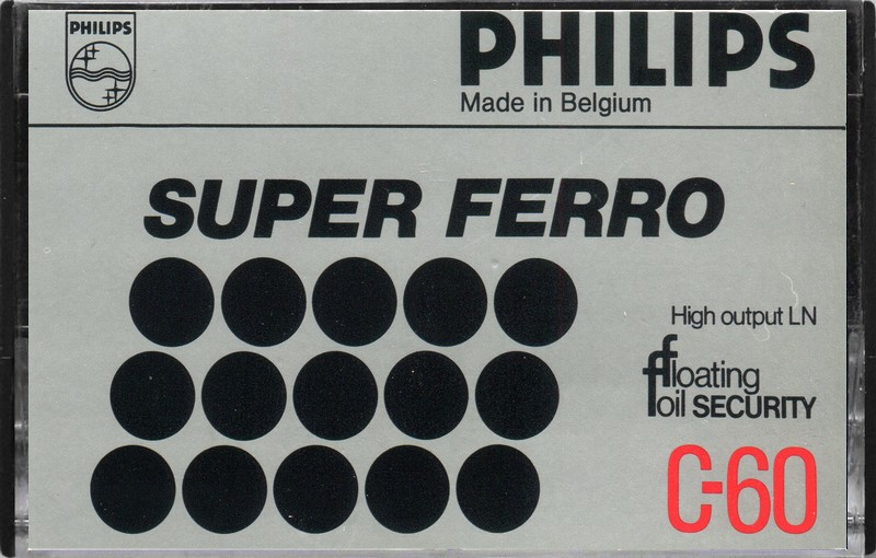 Compact Cassette Philips Super Ferro 60 Type I Normal 1978 Europe