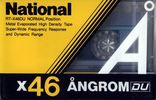 Compact Cassette National Angrom X-DU 46 "RT-X46DU" Type I Normal 1986 Japan