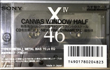 Compact Cassette Sony X IV 46 Type IV Metal 1992 Japan