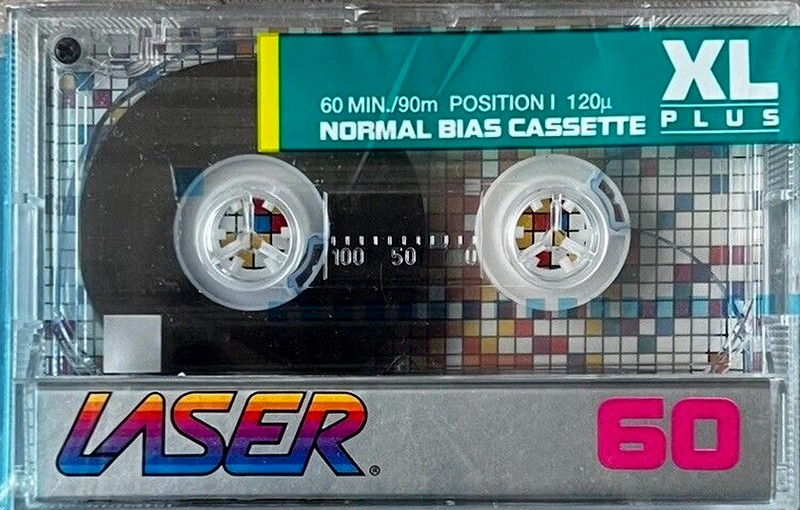 Compact Cassette Laser XL Plus 60 Type I Normal 1989 USA