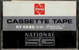 Compact Cassette National SG 60 "RT-60SG" Type I Normal 1969 Japan