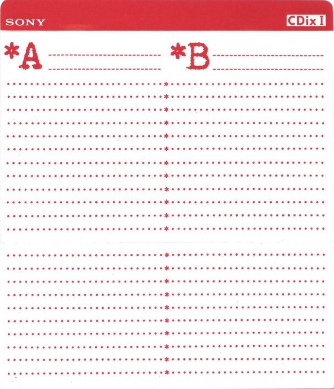 Compact Cassette: Sony  - CDix I 46