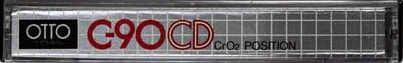 Compact Cassette OTTO CD 90 Type II Chrome 1979 Japan