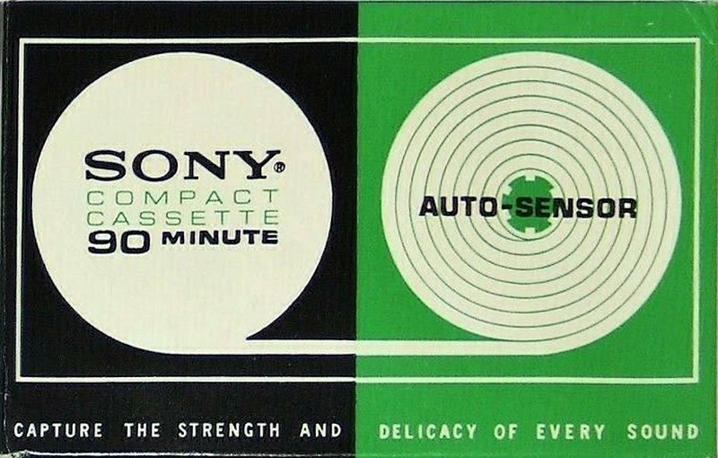 Compact Cassette Sony Auto-Sensor 90 Type I Normal 1968 USA