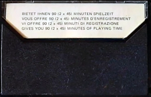 Compact Cassette TWS 90 Type I Normal 1977 Europe