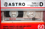 Compact Cassette Astro 60 Type I Normal