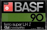 Compact Cassette BASF Ferro Super LH I 90 Type I Normal 1977 Europe