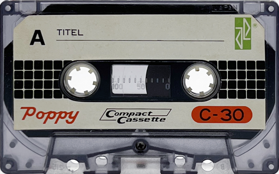 Compact Cassette Poppy 30 Type I Normal Hong Kong