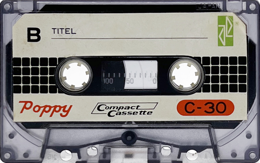 Compact Cassette Poppy 30 Type I Normal Hong Kong