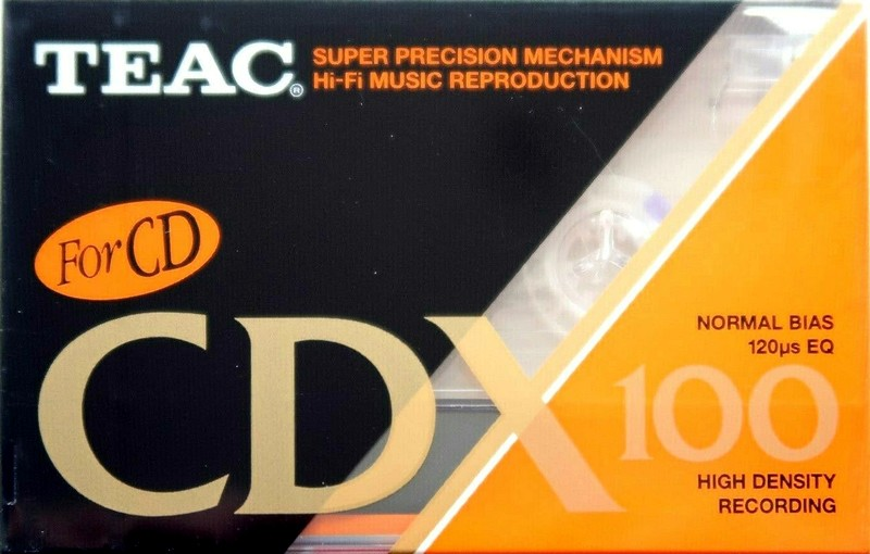 Compact Cassette Teac CDX 100 Type I Normal 1990 Europe