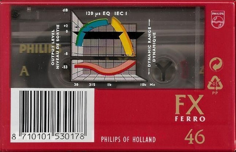 Compact Cassette Philips FX  Ferro 46 Type I Normal 1994 Europe