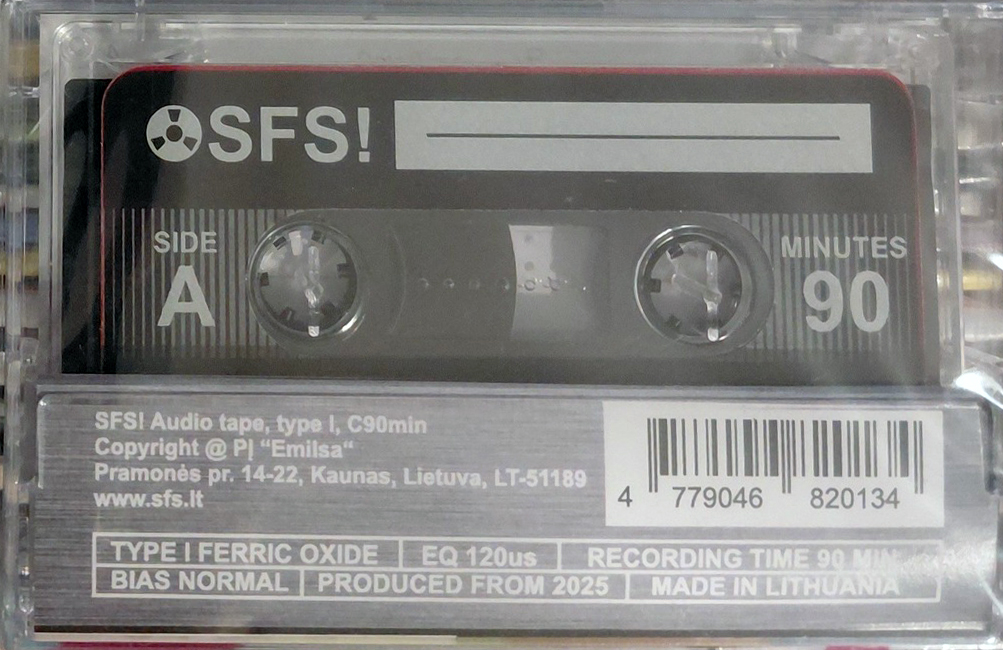 Compact Cassette SFS! 90 Type I Normal 2025 Worldwide