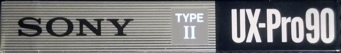 Compact Cassette Sony UX-Pro 90 "UX-PRO90C" Type II Chrome 1990 Europe