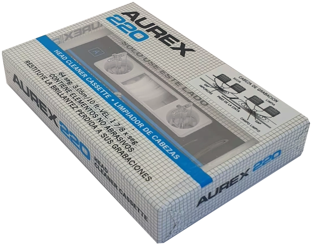 Compact Cassette Aurex 220 Cleaning Cassette 1980 Latin America